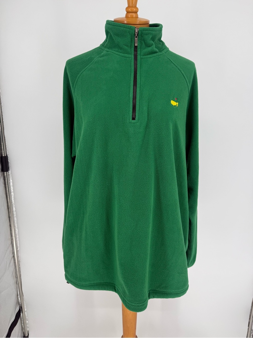 Masters Collection Classic Green Half-Zip Fleece Pullover size Large